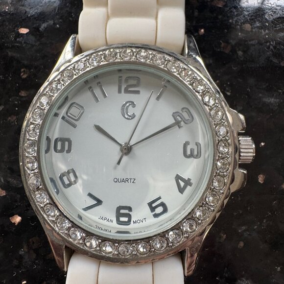Charming Charlie White Silicone Watch - Picture 1 of 5